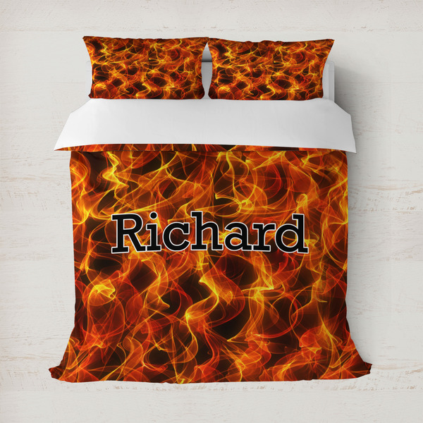 Custom Fire Duvet Cover (Personalized)