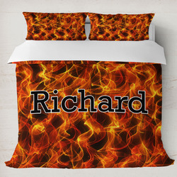 Fire Duvet Cover Set - King (Personalized)