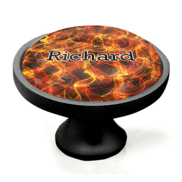 Fire Black Custom Cabinet Knob (Side)