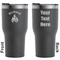 Fire Black RTIC Tumbler - Front and Back