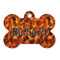 Fire Bone Shaped Dog ID Tag - Large - Front