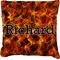Fire Burlap Pillow 16"