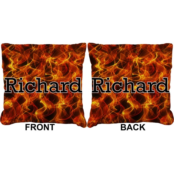 Fire Burlap Pillow Approval