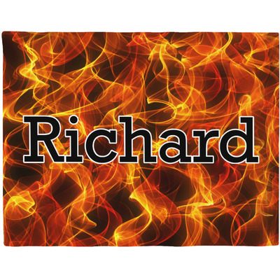 Fire Woven Fabric Placemat - Twill w/ Name or Text