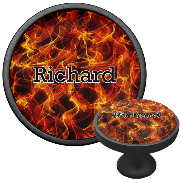 Fire Cabinet Knob - Black - Multi Angle