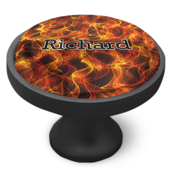 Fire Cabinet Knob - Black - Side