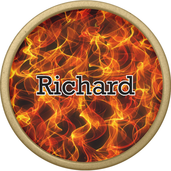 Fire Cabinet Knob - Gold - Front