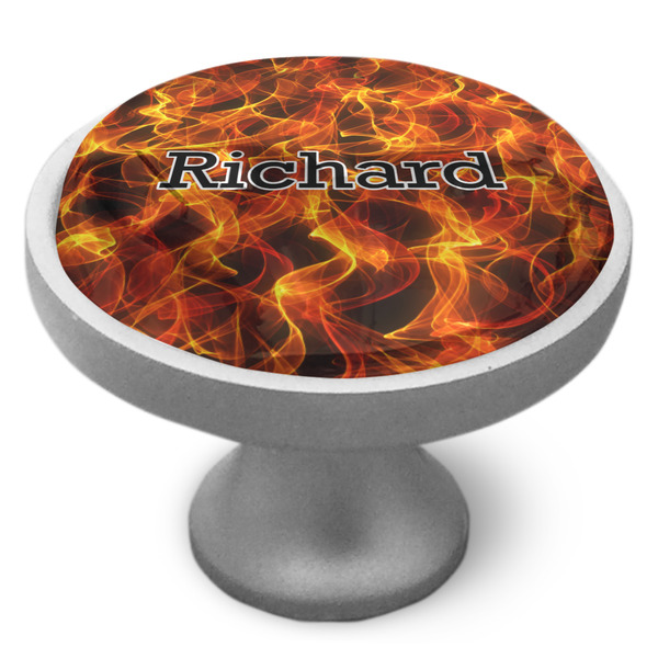 Fire Cabinet Knob - Nickel - Side