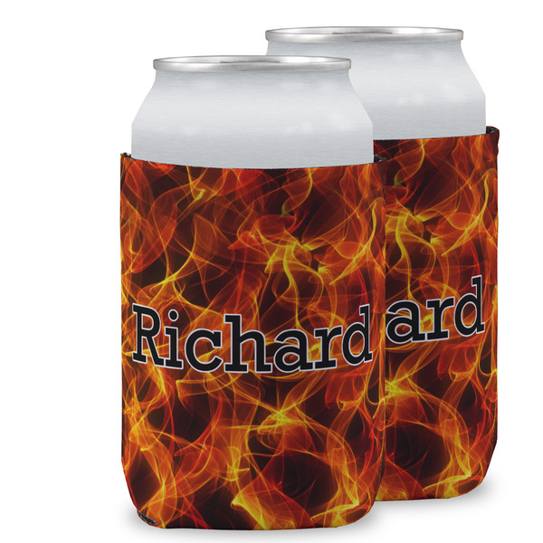 Custom Fire Can Cooler (12 oz) w/ Name or Text