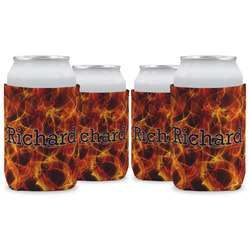 Fire Can Cooler (12 oz) - Set of 4 w/ Name or Text