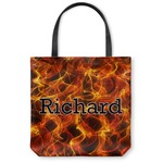 Fire Canvas Tote Bag - Small - 13"x13" (Personalized)