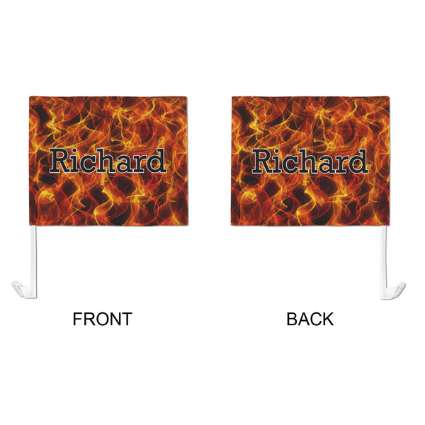 Fire Car Flag - Large - APPROVAL