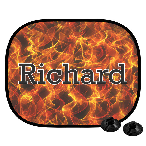 Custom Fire Car Side Window Sun Shade (Personalized)
