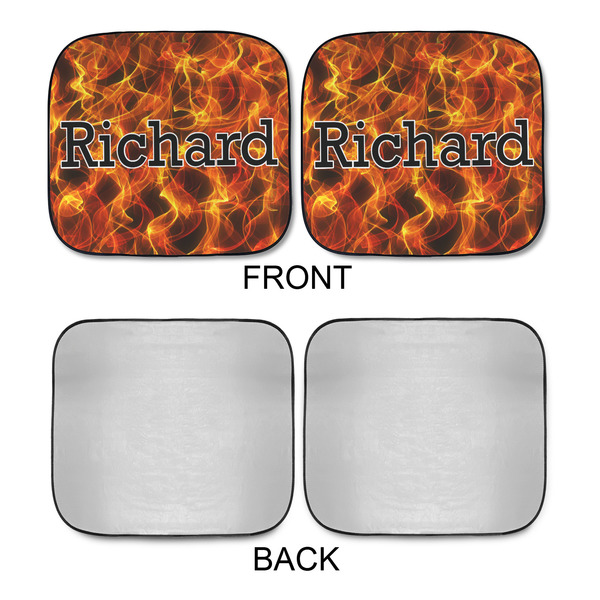 Fire Car Sun Shades - APPROVAL