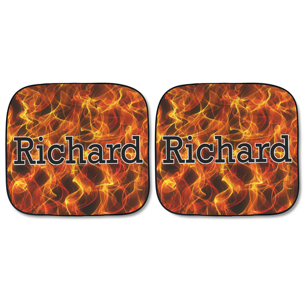Fire Car Sun Shades - FRONT