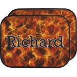 Fire Car Floor Mats (Back Seat) (Personalized)