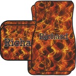 Fire Car Floor Mats Set - 2 Front & 2 Back (Personalized)