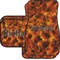 Fire Car Floor Mats Set - 2 Front & 2 Back (Personalized)