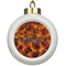 Fire Ceramic Ball Ornament (Personalized)