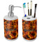 Fire Ceramic Bathroom Accessories Set (Personalized)