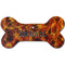 Fire Ceramic Dog Ornament - Front w/ Name or Text