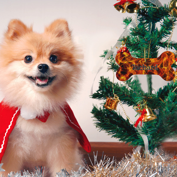 Fire Ceramic Flat Ornament - Bone (LIFESTYLE)