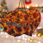 Fire Ceramic Ornament w/ Name or Text
