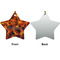 Fire Ceramic Flat Ornament - Star Front & Back (APPROVAL)