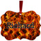 Fire Metal Frame Ornament - Double Sided w/ Name or Text