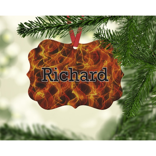 Fire Christmas Ornament (On Tree)