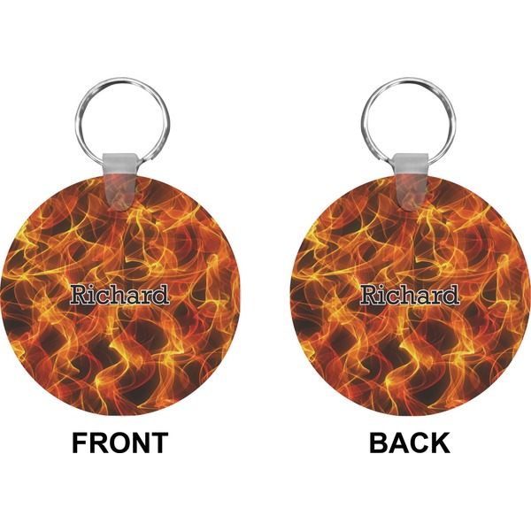 Fire Circle Keychain (Front + Back)