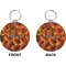 Fire Circle Keychain (Front + Back)