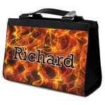 Fire Classic Tote Purse w/ Leather Trim w/ Name or Text