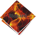 Fire Cloth Cocktail Napkin - Single w/ Name or Text