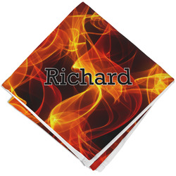 Fire Cloth Cocktail Napkin - Single w/ Name or Text