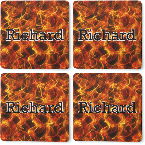 Fire Coaster Rubber Back - Apvl