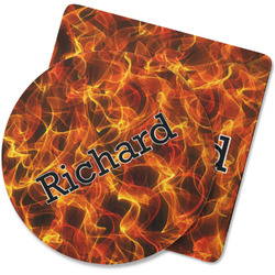 Fire Rubber Backed Coaster (Personalized)