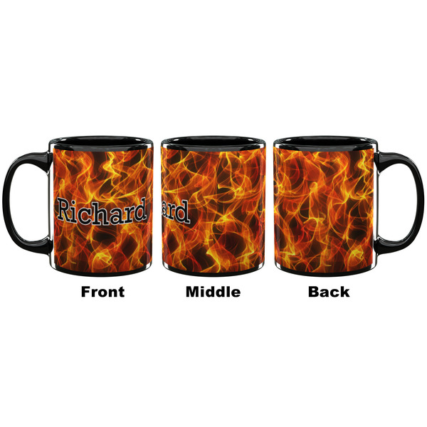 Fire Coffee Mug - 11 oz - Black APPROVAL