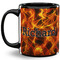 Fire Coffee Mug - 11 oz - Full- Black