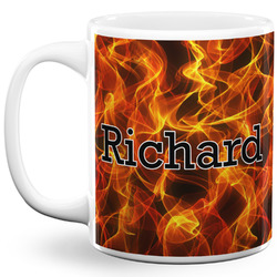 Fire 11 Oz Coffee Mug - White (Personalized)