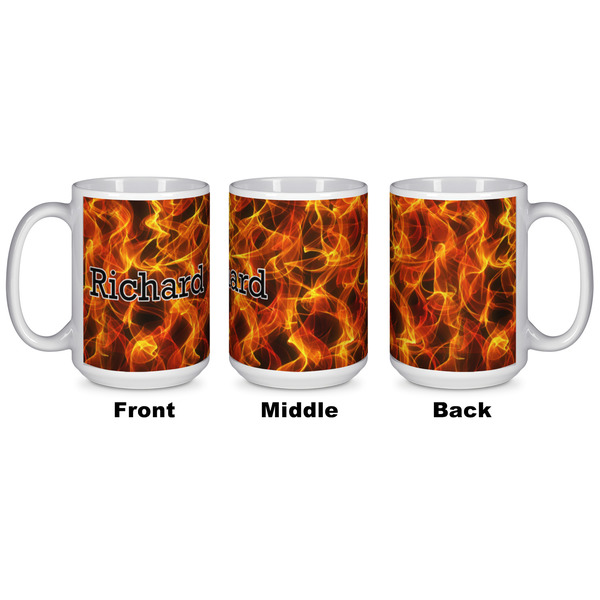 Fire Coffee Mug - 15 oz - White APPROVAL