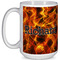 Fire 15 Oz Coffee Mug - White (Personalized)