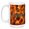 Fire Coffee Mug - 15 oz - White