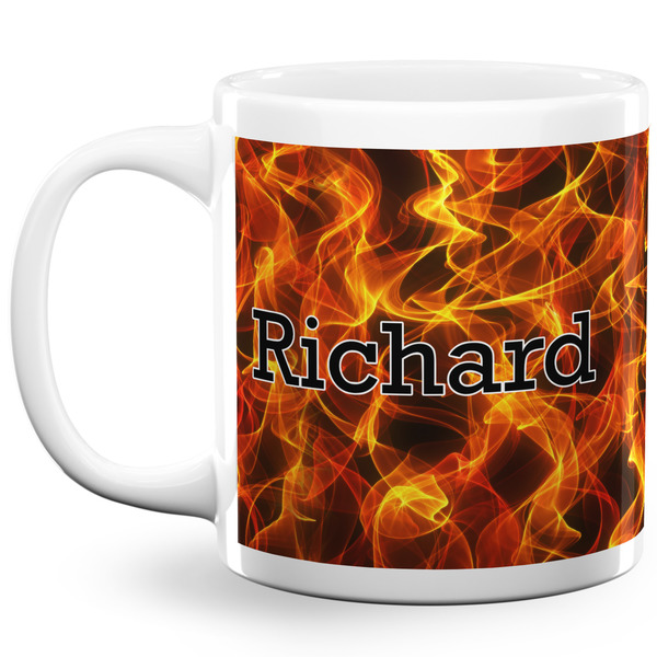 Fire Coffee Mug - 20 oz - White