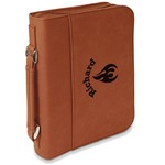 Fire Leatherette Bible Cover with Handle & Zipper - Small - Single Sided (Personalized)