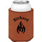 Fire Leatherette Can Sleeve - Double Sided (Personalized)
