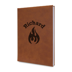 Fire Leatherette Journal (Personalized)