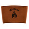 Fire Leatherette Cup Sleeve (Personalized)