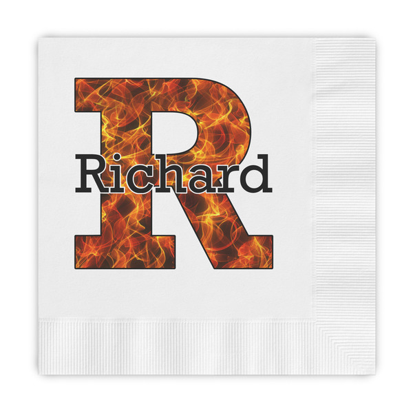 Custom Fire Embossed Decorative Napkins (Personalized)