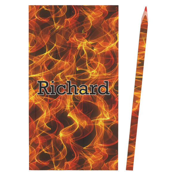 Fire Colored Pencils - Front View